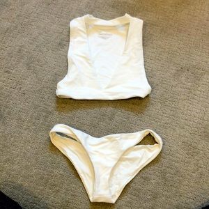 Frankies White Bikini: TOP ONLY